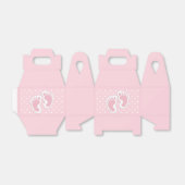 Niedliche Pink Baby Girl Footprints Geschenkschachtel (Ungefaltet)