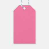 Niedliche Pink Balloon Geburtstagsgeschenkegel Geschenkanhänger (Rückseite)