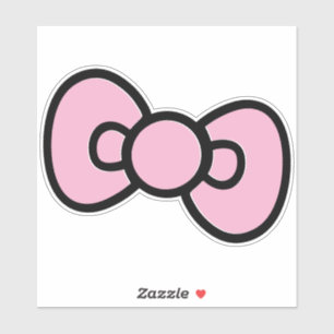 Niedliche Pink Bow Whimsical Geburtstagsparty Aufkleber