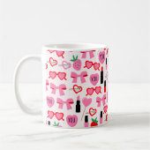 Niedliche Pink Bows Kaffee Tasse (Links)