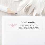 Niedliche Pink Clothesline Kinderdusche Rücksendea (Insitu)