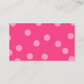 niedliche Pink Cupcake Business Cards Visitenkarte (Rückseite)