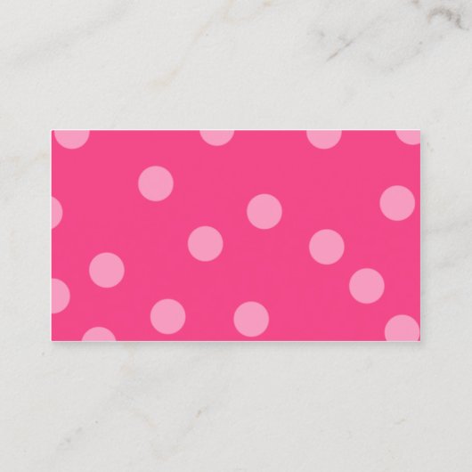 niedliche Pink Cupcake Business Cards Visitenkarte (Rückseite)