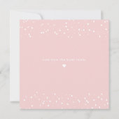 Niedliche Pink Elephant Valentine Tageskarte Karte (Rückseite)