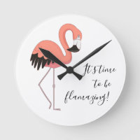 Niedliche Pink Flamingo Zeit, erstaunlich zu sein