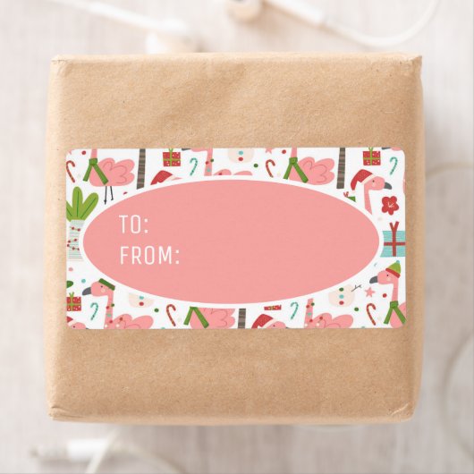 Niedliche Pink Flamingos Weihnachtsmannmütze Weihn (Insitu)