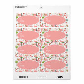 Niedliche Pink Flamingos Weihnachtsmannmütze Weihn (Vorne)