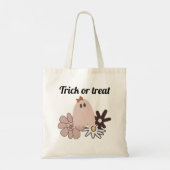 Niedliche Pink Ghost Halloween Leckerei Tote Tasch Tragetasche (Rückseite)