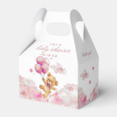 Niedliche Pink Girl Babydusche Geschenkschachtel (Rückseite)