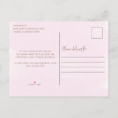 Niedliche Pink Girl Vintag Baby Carriage Classic Einladungspostkarte (Rückseite)