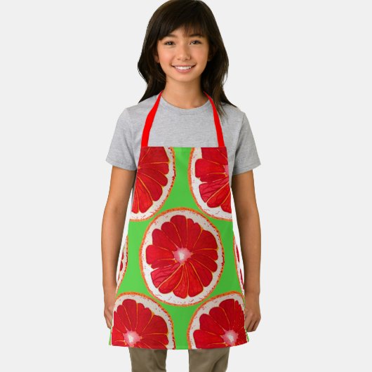 Niedliche Pink Grapefruits Frucht Jummy Schürze (Insitu)