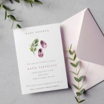 Niedliche Pink Green Shoes Foliage Girl Babydusche