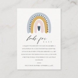 NIEDLICHE PINK HERZRAINBOW BUCHANFORDERUNG BABY SH BEGLEITKARTE