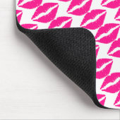 Niedliche Pink Kisses Krawatte Mousepad (Ecke)