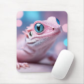 Niedliche Pink-Lizard mit Big Blue Eyes Mousepad (Mit Mouse)
