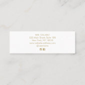 Niedliche Pink Mini-Visitenkarte Mini Visitenkarte (Rückseite)