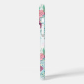 Niedliche Pink Mint Peony & Sukcules Blumenhandfar Case-Mate iPhone Hülle (Rückseite / Links)