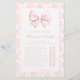 Niedliche Pink Mommy oder Daddy Baby Girl Showspie