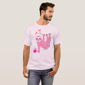 🦥 Niedliche Pink-Pickleball-🦥 T-Shirt (Vorne ganz)
