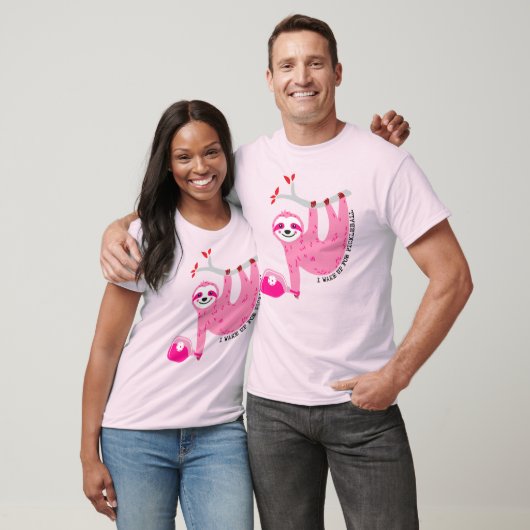 🦥 Niedliche Pink-Pickleball-🦥 T-Shirt (Unisex)