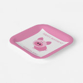 Niedliche Pink Pig Paper Teller (Gewinkelt)
