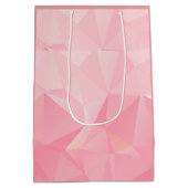 Niedliche Pink Piggy Hogs und Kisses Pastel Zeichn Mittlere Geschenktüte (Rückseite)