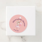 Niedliche Pink Rabbit Babydusche Geschenkanhänger (Beispiel)