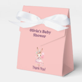 Niedliche Pink Rabbit Babydusche Geschenkschachtel