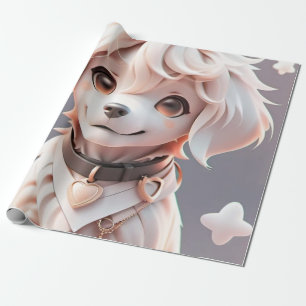 Niedliche Pink Retriever Puppy Gift Wrap Kindergeb Geschenkpapier