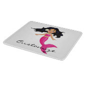 Niedliche Pink-Schwänze-Mermaid Thunder_Cove Schneidebrett (Ecke)