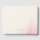 Niedliche Pink Shoes Fairy Dust Girl Babydusche Gästebuch (Rückseite)