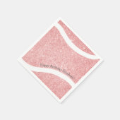 niedliche Pink-Tennisfeier Serviette (Ecke)