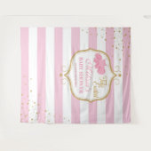 Niedliche Pink Tutu Ballerina Babydusche Wandteppich (Vorderseite (Horizontal))