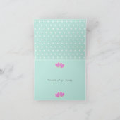 niedliche Pink-Valentine-Ausschnitt-Cookies begrüß Karte (Innenseite)