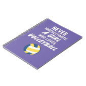 Niedliche Pink Volleyball Geschenke für Kinder Notizblock (Linke Seite)