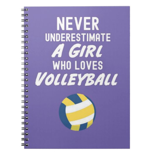 Niedliche Pink Volleyball Geschenke für Kinder Notizblock (Vorderseite)