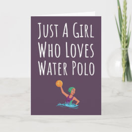 Niedliche Pink Water Polo Karten für kleine Mädche