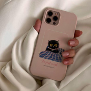 Niedliche Pink Whimsical Pet Cat Case-Mate iPhone Hülle