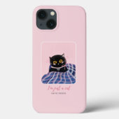 Niedliche Pink Whimsical Pet Cat Case-Mate iPhone Hülle (Rückseite)