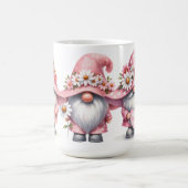 NIEDLICHE PINK & WHITE VALENTINE DAGNOMES KAFFEETASSE (Mittel)