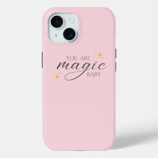 Niedliche Pink-Zaubernachweis Case-Mate iPhone Hülle (Rückseite)