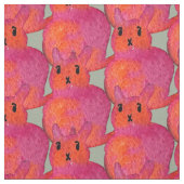 Niedliche pinkfarbene KatzenAquarellbilder Stoff (Muster)