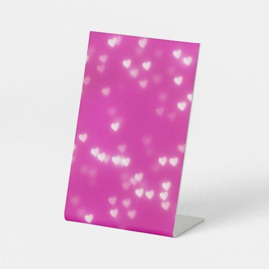 niedliche Pinkie-Herzstücke Sockelschild (Vorderseite)