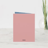 Niedliche Pinkschwesternschwester tragen den Bären Karte (Rückseite)