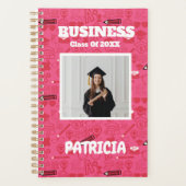 Niedliche Pinky Girly Uni Student Custom Academy Planer (Vorderseite)
