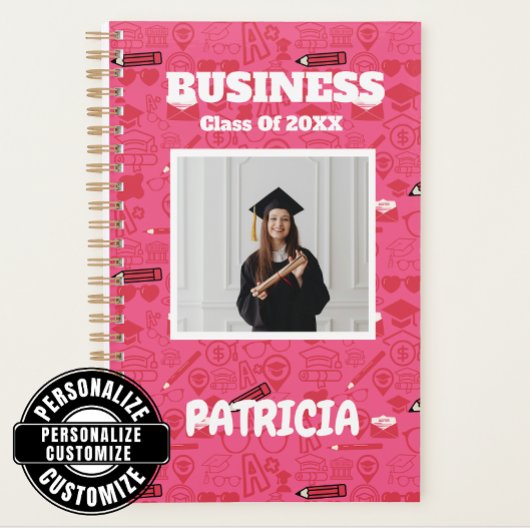 Niedliche Pinky Girly Uni Student Custom Academy Planer