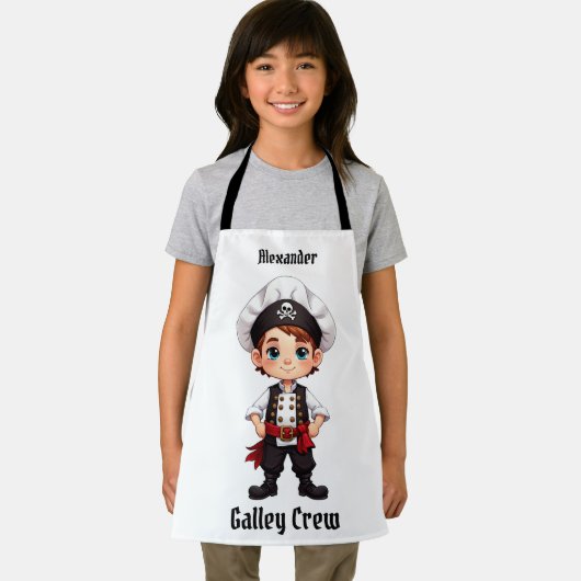 Niedliche Pirate Galley Crew personalisieren Schürze (Insitu)