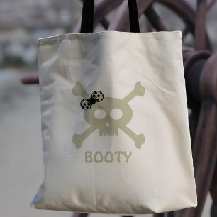 Niedliche Pirate Girl Skull und Crossbones Tote Ba Tragetasche