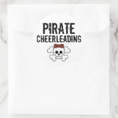 niedliche Pirate, Piraten, Cheerleader Runder Aufkleber (Tasche)