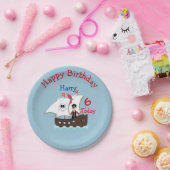 Niedliche Piraten-Geburtstagsparty Pappteller (Party)